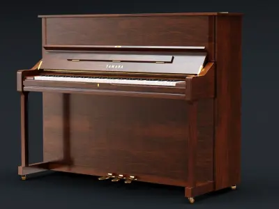 Yamaha Digital Piano - Wooden 3D model