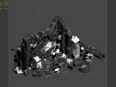 Space - Broken Wall 05 3D model
