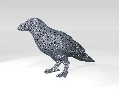Crow Voronoi 3D model
