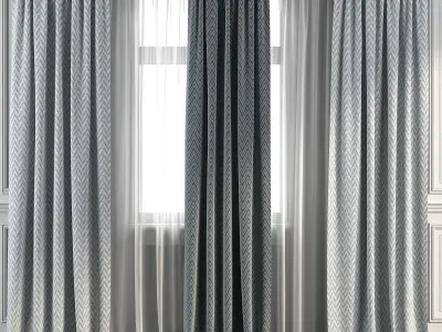 Curtain Set 272 3D model