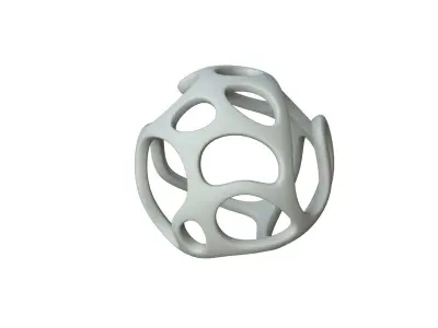 SciFi Cube Object No 34361 Low Poly Shape Texture
