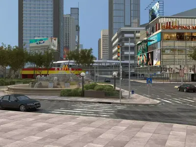 City Block 01 3D model