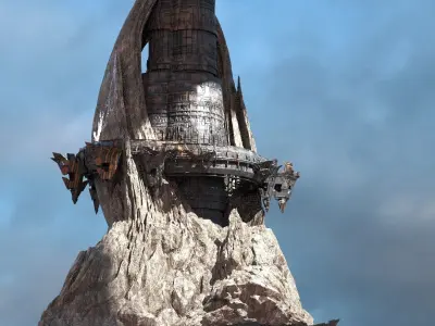 Wheel of time Cliffs 2 3D model