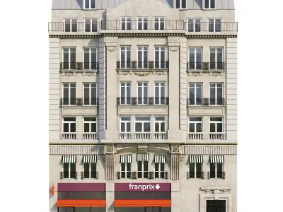 Paris Facade 4 3D model