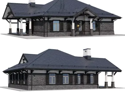 Modern house 17 3D model