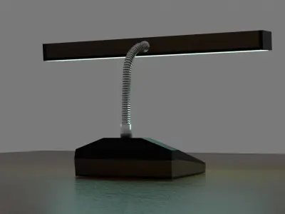 Vintage Desk Lamp Low-poly 3D model