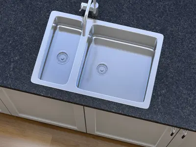 Modern Kitchen 2 Low-poly 3D model