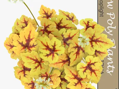 Stop light plant Free low-poly 3D model