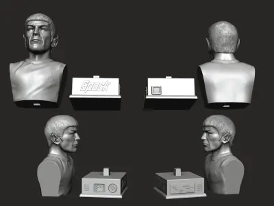 Spock bust 3D print model