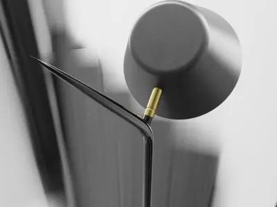 Mysti Floor Lamp Black 3D model