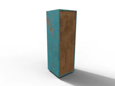 Old Modern Furniture 3D Model Terror Low-poly 3D model 19