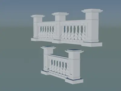 Professional Description for 3D Concrete Balustrade Project 3D print model