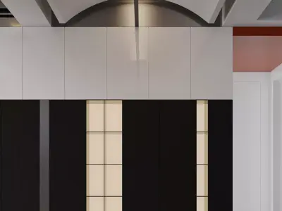 Minimalist interior space 3D model