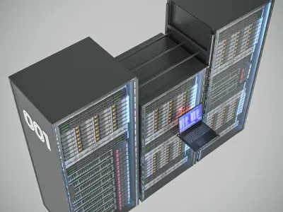 server rack 3D model