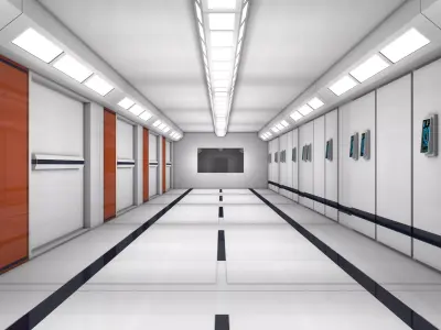 Apartment Corridor 3D model get