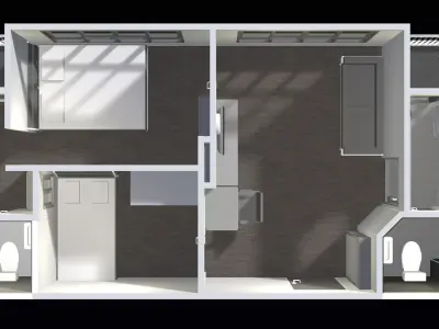 Apartment room 25-70 3D model