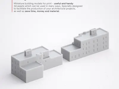 Free 3D Print miniature building RB-US-NY-047 Free 3D print model