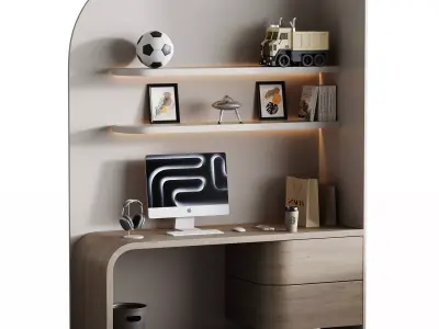 Modern Workplace 202 3D model