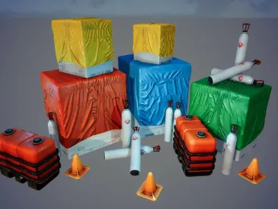 FPS TPS props Low-poly 3D model