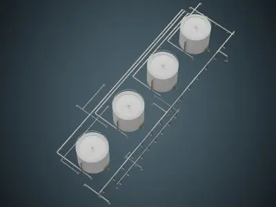 Refinery 1A Low-poly 3D model