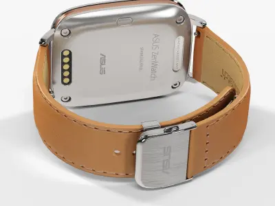 Asus ZenWatch WI500Q smartwatch Low-poly 3D model