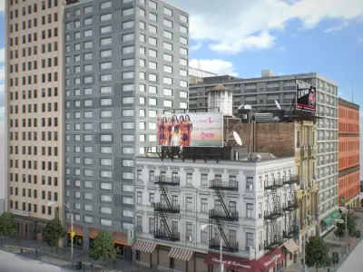 NYC Block Set 7 V2 Low-poly 3D model