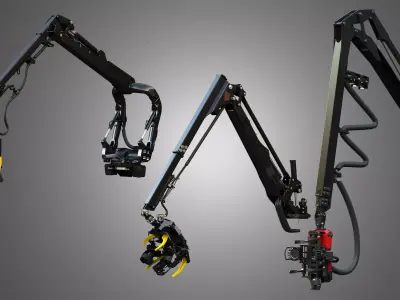 Forestry Harvester Cranes - 3 in 1 Package