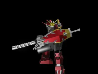 TheMechaNoid 2 gundam robot 3D model