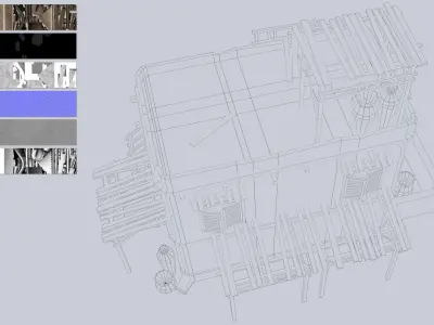 Desert house collection 3D Model Pack