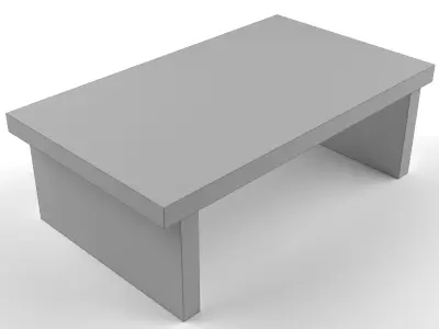 Hooker Furniture - Miramar Carmel Lorrain Rectangular Cocktail Low-poly 3D model