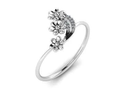 Jewelry Diamond Light Ring 10 3D print model