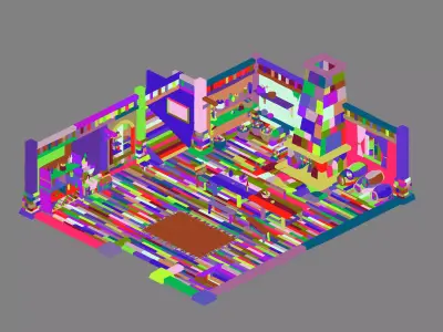 Indoor - Universal House 01 3D model