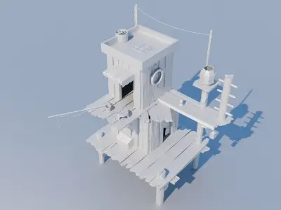 House 01 3D model 3D model