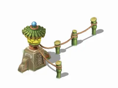 Cartoon world - ears of monkey light 3D model
