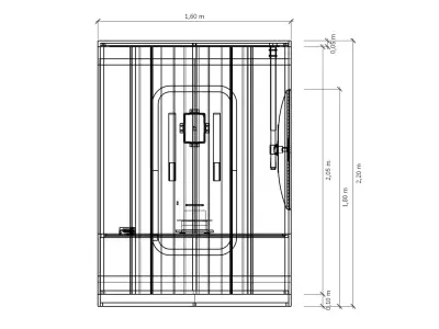 Modern Modular Photobooth Kiosk  Futuristic Minimal Design 3D model