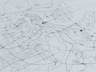 Chongquing Road Network and Streets 3D model