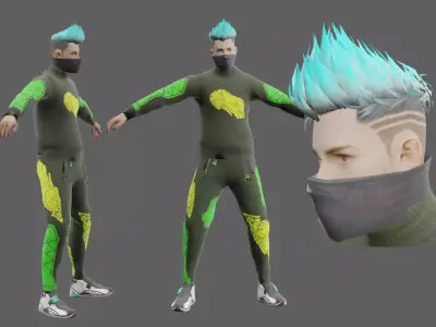 Free Fire Model Low-poly 3D model