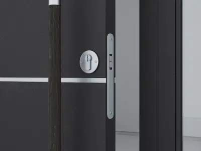 Aluminium door 110 3D model