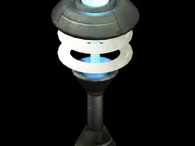 Satellite city object 00 3D model