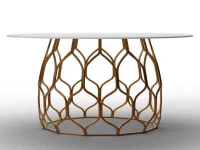 Circuit Dining Table Low-poly 3D model