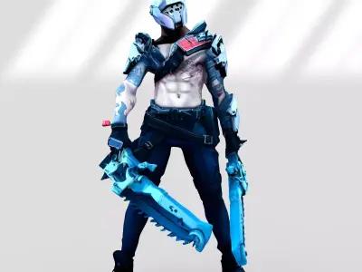 X-Lord skin from Fortnite 3D model