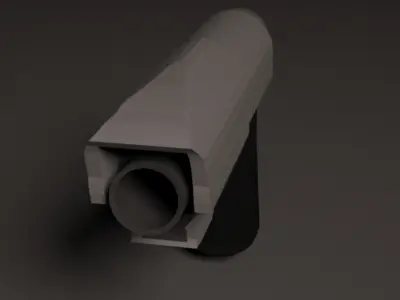 Pistol gun barrel 3D print model