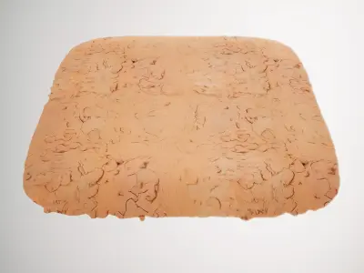 HQ PBR Textures Set Terracotta Cracked Surface Texture