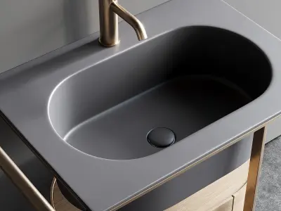 Ceramica Cielo Kyros Single Vanity Unit Set 2 3D model