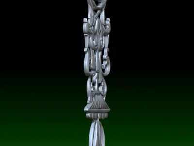 Big pattern on door 3D print model