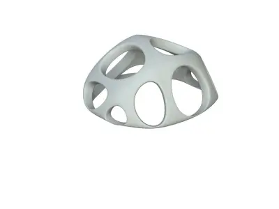 SciFi Cube Object No 56476 Low Poly Shape Low-poly 3D model