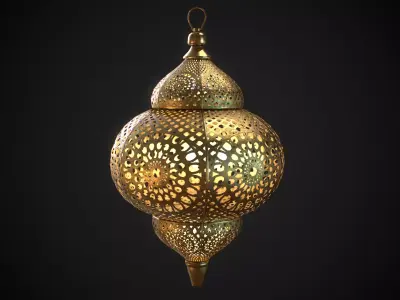 PBR Moroccan Lantern A Low-poly 3D model