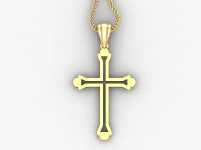 Cross Light Gold 4CP041 3DM STL 3D print model