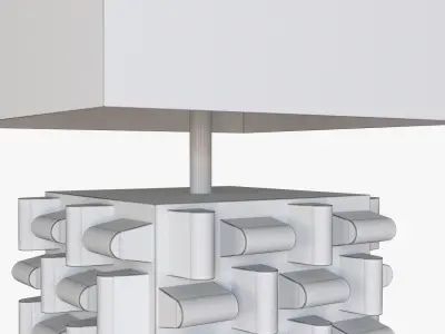 Arete table lamp by Phillips collection 3D model