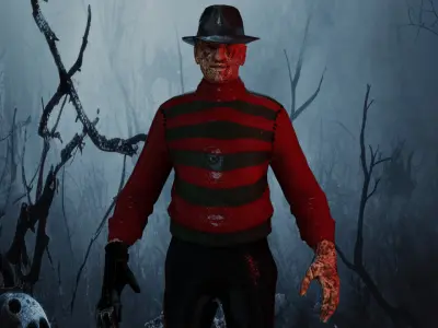 Freddy Krueger Low-poly 3D model
